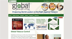 Desktop Screenshot of globaltobaccocontrol.org