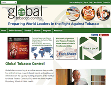 Tablet Screenshot of globaltobaccocontrol.org